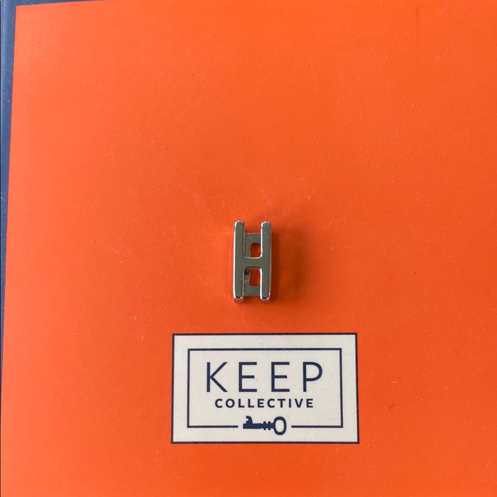 Keep Collective Silver Letter H Charm 7$
